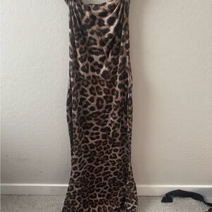 Leopard Print Maxi Dress
